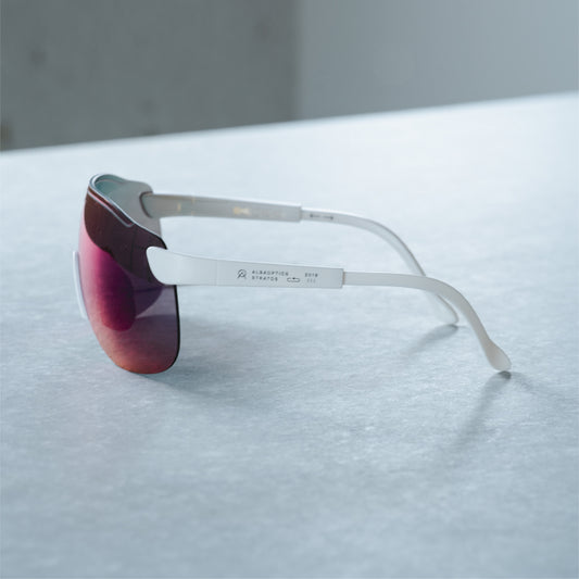 ALBA OPTICS/STRATOS サングラス White/vzum PLASMA(ミラーレンズ)